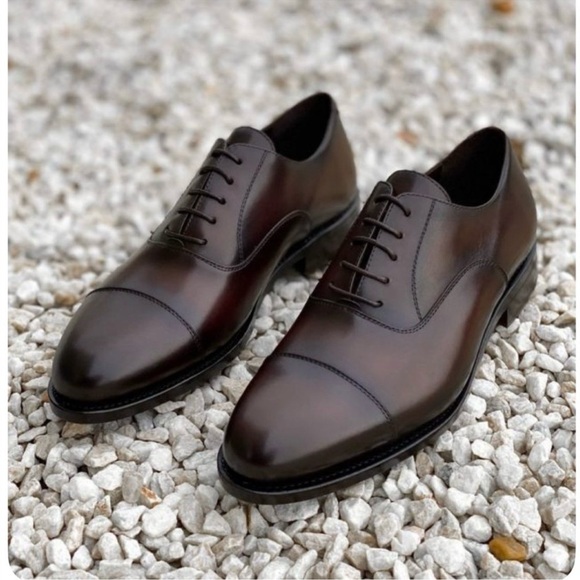 Zara Men's Brown Oxford Shoes Sz 11 (44) - Picture 2 of 2